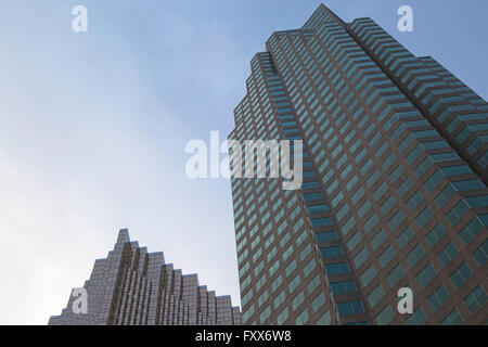 Wolkenkratzer in der Innenstadt von Toronto an der Front Street und Bay Street Stockfoto