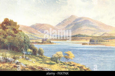 Schottland: Kilchurn Castle, Loch Awe, Argyll, antique print 1904 Stockfoto