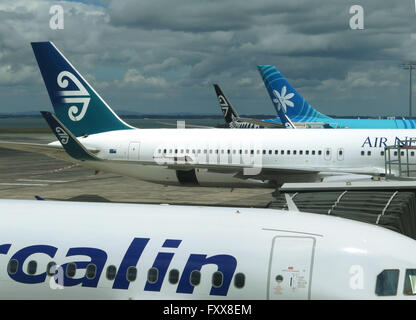 Air New Zealand Boeing 767/319 am Flughafen von Auckland, Neuseeland Stockfoto