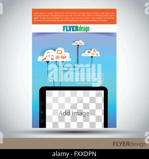 Vektor-Broschüre, Flyer, Cover-Design-Vorlage. Als Konzept werden für Ihre Grafik-Design verwendet. Proportional zur Größe A4 Stock Vektor