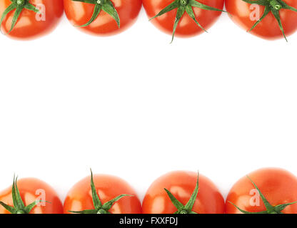 Tomaten als Grenzen der Zusammensetzung Stockfoto
