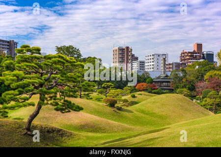 Kumamoto, Japan in Suizenji Garten im Herbst. Stockfoto