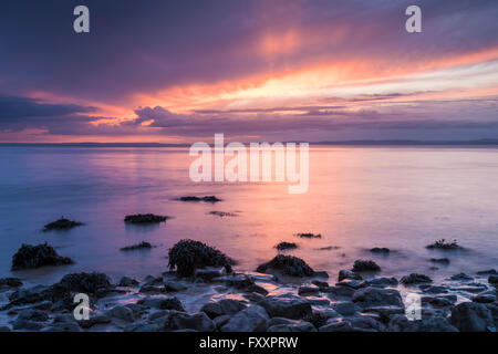 Ladye Bucht an der Severn Mündung, Clevedon, North Somerset, England. Stockfoto