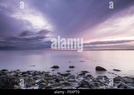 Ladye Bucht an der Severn Mündung, Clevedon, North Somerset, England. Stockfoto