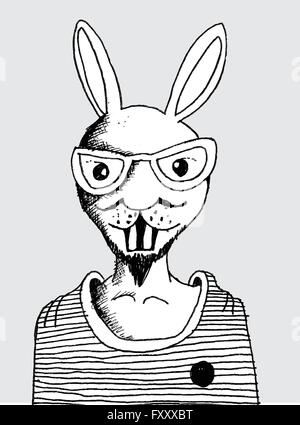Hase Kaninchen design Stock Vektor
