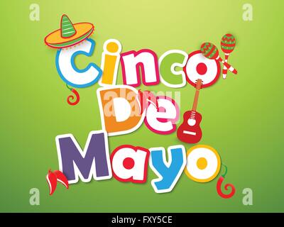 Cinco De Mayo-abstrakt Stock Vektor