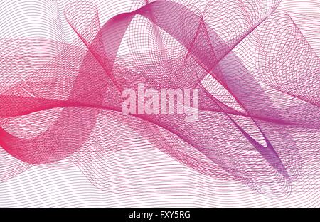 Abstrakte Wave Set on White Background. Vektor-Illustration. Stock Vektor