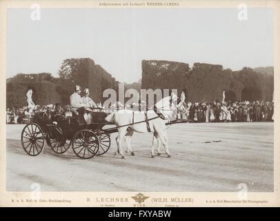 Pirutschade Im Garten-Parterre des passagenweise Schönbrunn Stockfoto