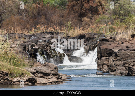 Popafälle an der Okavango River, Namibia, 2015 Stockfoto