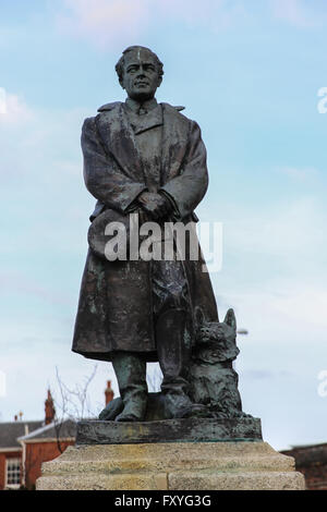 Captain Robert Falcon Scott Statue in Portsmouth. Stockfoto