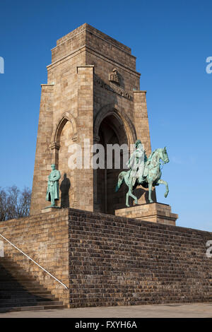 Kaiser Wilhelm Memorial, Hohensyburg, Dortmund, Ruhr district, North Rhine-Westphalia, Deutschland Stockfoto