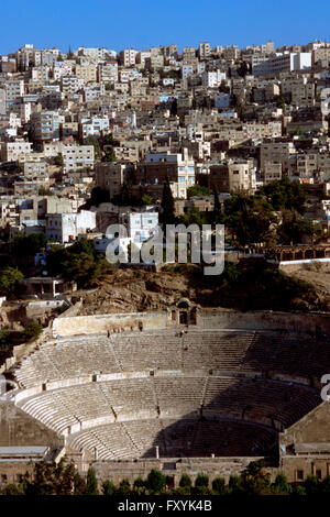 Römisches Amphitheater in Amman, Jordanien. 2. Jh. n. Chr. Antonius Pius. Stockfoto