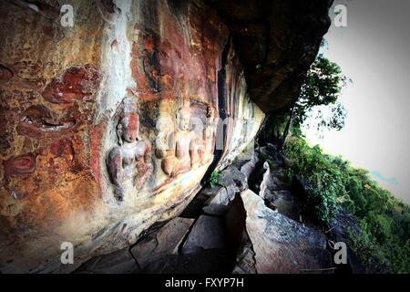 Pha mor E-dang, Khao Phra wi Han Nationalpark, Srisaket Provinz, Thailand Stockfoto