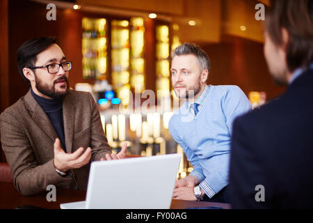 Treffen der Mitarbeiter Stockfoto