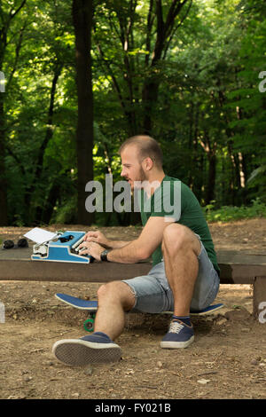 Schriftsteller zu finden inspiration Stockfoto