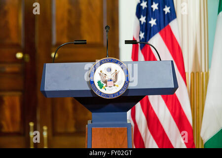 US State Department Rednerpult - USA Stockfoto