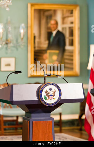 US State Department Rednerpult - USA Stockfoto