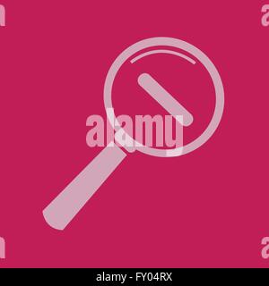 Zoom In und Zoom Out-Symbol, Lupensymbol, Lupe, Suchsymbol, Lupe-Symbol Vektor Stock Vektor