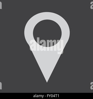 Pin-Symbol, Stadtplan, Mapping-Stifte-Symbol, Karte Pin, Stock Vektor