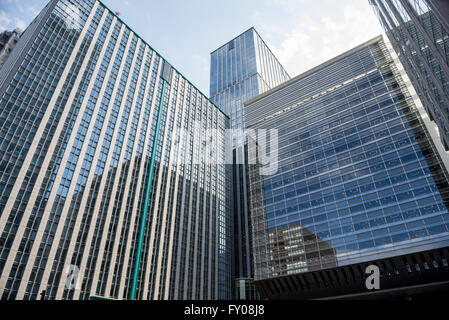 Marunouchi Trust Towers in Marunouchi kommerzielle Dsitrict von Chiyoda tokubetsu, Stadt Tokio, Japan Stockfoto