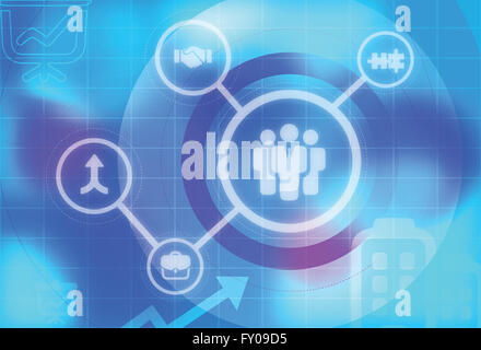 Anschauliches Bild, das strategische Kooperationen bauen Geschäft darstellt Stockfoto