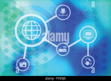 Anschauliches Bild der modernen Technik Stockfoto