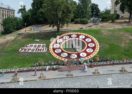 Denkmal für getötete Euromajdan Teilnehmer an Helden des himmlischen hundert Alley, Teil der Instytutska Street, Kiew, Ukraine Stockfoto