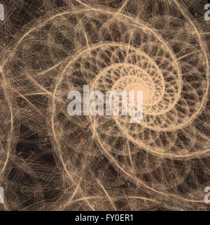 Abstrakte Fraktal Textur Hintergrund, fraktalen Elemente für Mathematik, Technik, Wissenschaft. Stockfoto