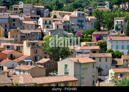 Bormes-Les-Mimosas Dorf in Frankreich Stockfoto