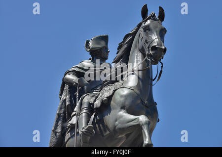 Reiterdenkmal Friedrich der Grosse, Unter Den Linden, Mitte, Berlin, Deutschland Stockfoto