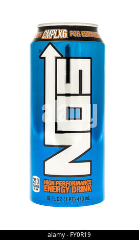 Winneconne, Wisconsin - 5. Juni 2015: kann der NOS Energy-Drink Stockfoto