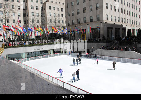 Das Rockefeller Center, Mitte Manhattan NYC Stockfoto