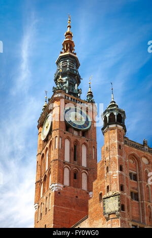 Danzig, Rathaus am langen Markt, Polen, Europa Stockfoto