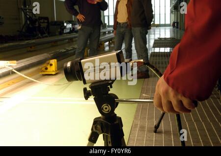 Universität von Mailand - Bovisa (Italien), Fachbereich Maschinenbau, Crash-Test-Labor Stockfoto