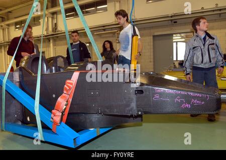 Universität von Mailand - Bovisa (Italien), Fachbereich Maschinenbau, Crash-Test-Labor Stockfoto