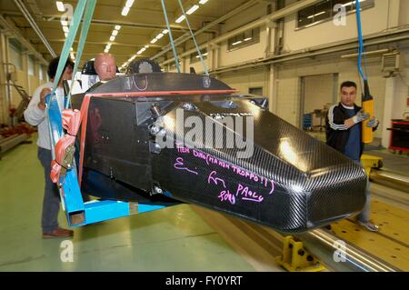 Universität von Mailand - Bovisa (Italien), Fachbereich Maschinenbau, Crash-Test-Labor Stockfoto