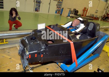Universität von Mailand - Bovisa (Italien), Fachbereich Maschinenbau, Crash-Test-Labor Stockfoto