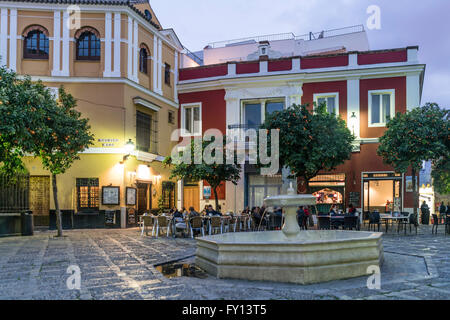 Plaza de Alianza, Barrio Santa Cruz, Sevilla, Andalusien, Spanien, Stockfoto