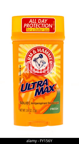 Winneconne, Wisconsin-4 Oktober 2015: Deodorant Stick von Arm & Hammer Stockfoto