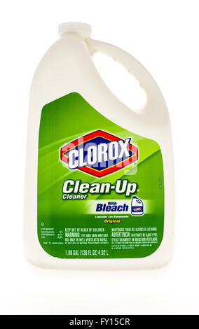 Winneconne, Wisconsin - 20. April 2015: Nachfüllflasche Clorox clean-up Reiniger Stockfoto