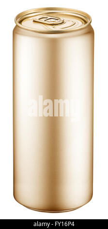 Goldene Getränk kann. Datei enthält Beschneidungspfade. Stockfoto