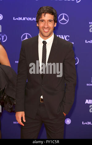 Berlin, Deutschland. 18. April 2016. Raul, die Teilnahme an der 17. Laureus World Sports Awards 2016 bei der Messe Berlin am 18. April 2016 in Berlin, Deutschland. © Dpa/Alamy Live-Nachrichten Stockfoto