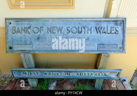 Bank von New South Wales, 1817, Erste Bank in Australien, Millthorpe, New South Wales, Australien Stockfoto