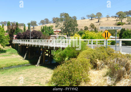 Erbe-Brücke über den Belubula River, Carcoar, New South Wales, Australien Stockfoto