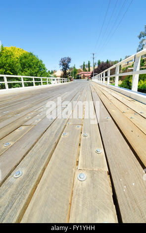 Erbe-Brücke über den Belubula River, Carcoar, New South Wales, Australien Stockfoto