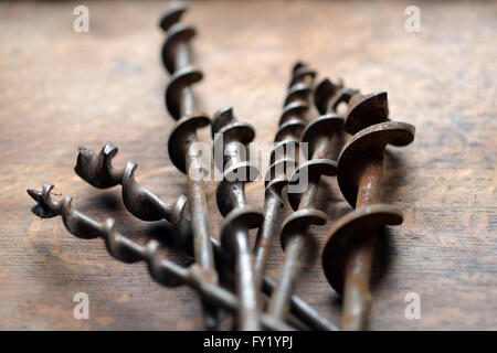 Vintage rostigen Bohrer Stockfoto