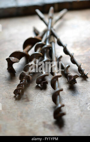 Vintage rostigen Bohrer Stockfoto