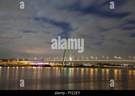 Severin Brücke über den Rhein, Köln, Nordrhein-Westfalen, Deutschland Stockfoto