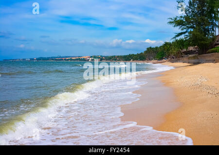 Sandstrand in Mui Ne, Vietnam, Südostasien Stockfoto