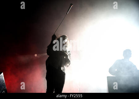 BILBAO, Spanien - NOV 01: The Orwells (Band) live-Musik-Show in Bime Festival am 1. November 2014 in Bilbao, Spanien. Stockfoto